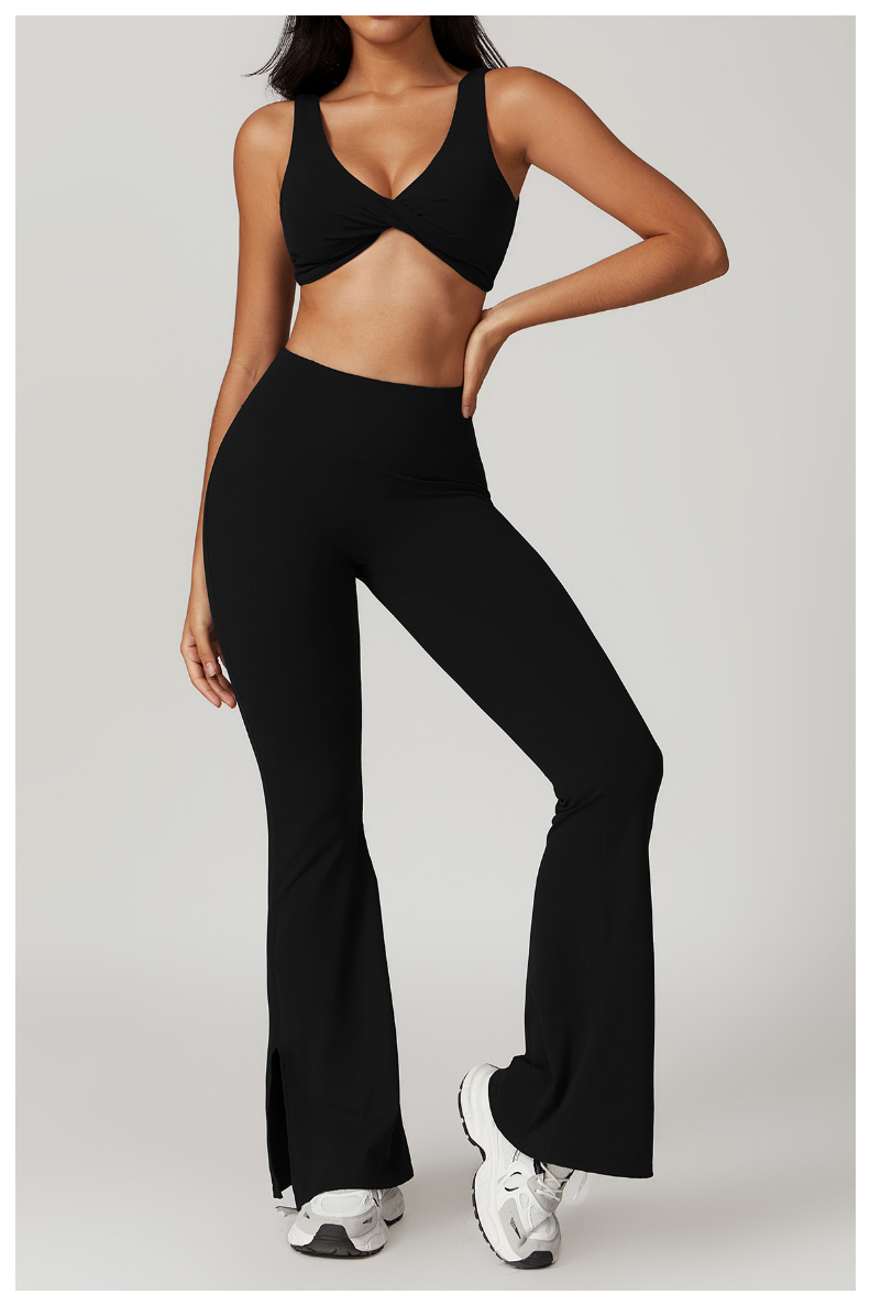 Ultimate Day-wear High Waisted Split Hem Flared Yoga Pant